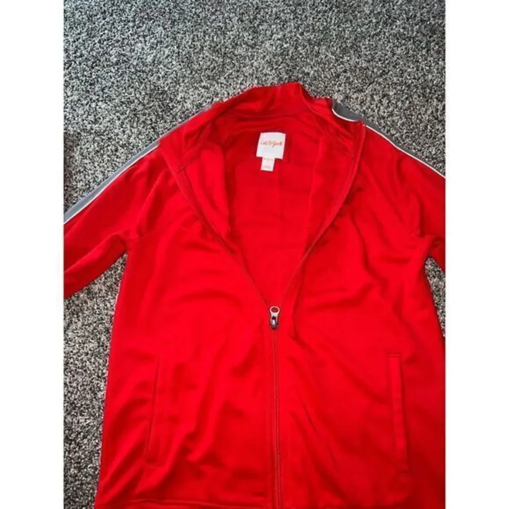 Cat & Jack Boys Red track jacket‎ size 8/10